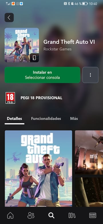 grand theft auto vi gta 6 app xbox wishlist predescarga