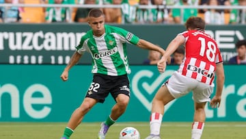 Pablo García, ante el Athletic.