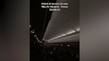 Pánico en un vuelo Alicante-Roma: los gritos de los pasajeros son desgarradores