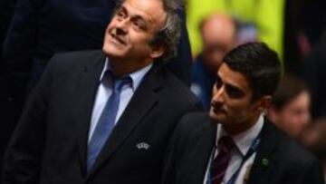 Platini, antes de que se disputara la final de la Champions.