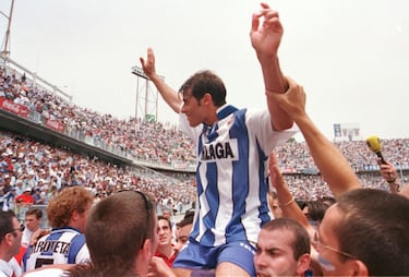 20 años de un ascenso que sacó al Málaga de la pesadilla