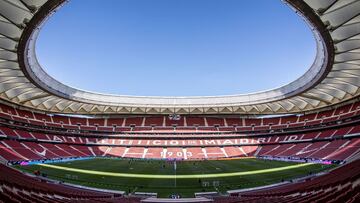El Atlético se ejercitó ayer en el Metropolitano, al que hoy regresará su público, por última vez antes de medirse al Elche.