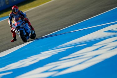 Marc Márquez durante el Gran Premio de España en Jerez. 