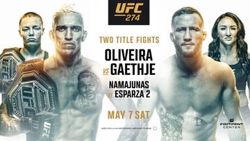 Cartel del UFC 274.