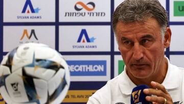 El entrenador del Paris Saint-Germian, Christophe Galtier, durante una rueda de prensa previa al partido de Supercopa de Francia contra el Nantes.