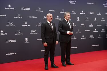 José Manuel Rodríguez Uribes, Presidente del CSD y Francisco Martín Aguirre, Delegado del Gobierno en Madrid.