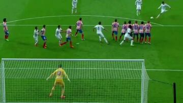 Cristiano Ronaldo ya intentó la falta por debajo de la barrera