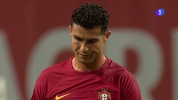 Va a ser un Gif eterno: un auténtico poema lo que hizo Cristiano según pitó el árbitro