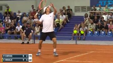 Es una de las mayores sobradas vistas en un campo de tenis con bola de partido en contra