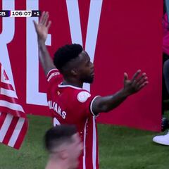El gol de cuento que en Bilbao se contará a los nietos: Iñaki Williams, héroe para la historia