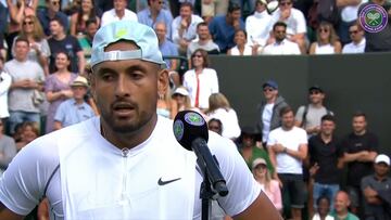 Le da igual todo: el mensaje de Kyrgios a la grada tras animar todo el partido a su rival