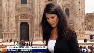 La reacción viral de una periodista cuando en el funeral de Berlusconi se canta “Comunista el que no bote”