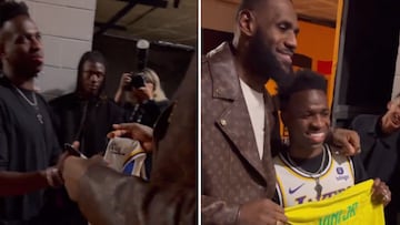 Vinicius y el regalo a LeBron que se ha viralizado: algún madridista se ha quedado atónito