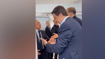 Tuchel salió caliente de hablar con la prensa y se encontró a Florentino: vean el momento