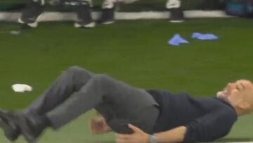 Se le iba el título aquí y su reacción es ya historia de la Premier: vean lo de Guardiola