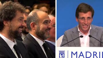 Almeida, Llull y Chus Mateo: el momentazo del alcalde con la canasta decisiva de la Euroliga