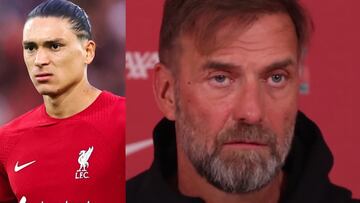 ¿Hay lío en el Liverpool?: vean el enfado de Klopp con Darwin Nuñez en rueda de prensa