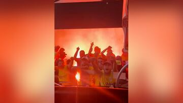Si piensan que es un infierno lo del Madrid en Belgrado alucinen con la imagen en Tel Aviv