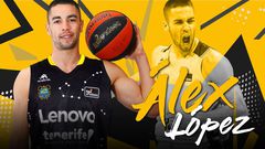 El Lenovo Tenerife ficha al escolta Álex López para la próxima temporada