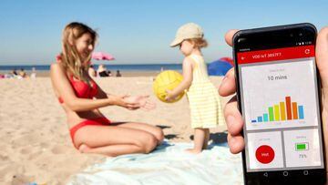 Evita quemarte en la playa con el bañador inteligente de Vodafone