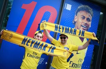 Paris goes crazy as Neymar is unveiled at PSG - in pictures