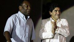 La extra&ntilde;a felicitaci&oacute;n de cumplea&ntilde;os de Pel&eacute; a Maradona que conquista Twitter.