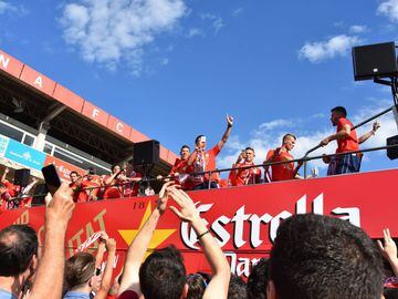 Girona FC were promoted to Spain's top division for the first time in 87 years.