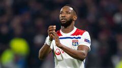 LYON, FRANCE - FEBRUARY 19: Moussa Dembele of Olympique Lyon looks on during the UEFA Champions League Round of 16 First Leg match between Olympique Lyonnais and FC Barcelona at Groupama Stadium on February 19, 2019 in Lyon, France. (Photo by TF-Images/TF