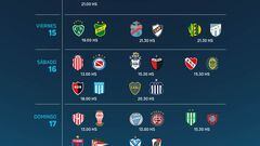 Torneo Liga Profesional 2022: horarios, partidos y fixture de la jornada 8