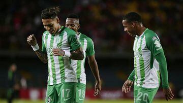 Dayro Moreno anot&oacute; el gol ante Leones en el primer partido de las semifinales de la Copa &Aacute;guila