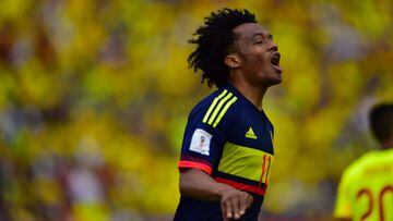 Cuadrado marc&oacute; el segundo gol de Colombia.