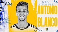 Antonio Blanco ya es jugador del Cádiz