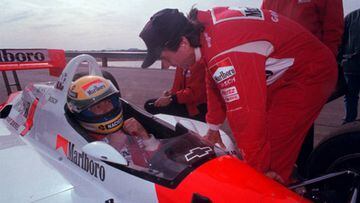 Senna junto a Fittipaldi.