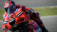 Bagnaia durante los test de MotoGP en Jerez.