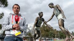 Destacable homenaje frente el Olímpico de Melbourne.