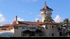 Former president Donald Trump&apos;s Mar-a-Lago resort in Palm Beach, Florida. (Charles Trainor Jr./Miami Herald/Tribune News Service via Getty Images)