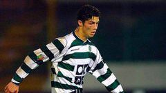 Cristiano Ronaldo, durante un partido del Sporting de Portugal.