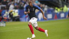 France&#039;s Djibril Sidibe controls the ball during a friendly soccer match between France and Ireland at the Stade de France stadium, in Saint Denis, north of Paris, France, Monday, May, 28, 2018. (AP Photo/Thibault Camus)