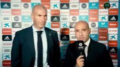 El vídeo de Zidane en zona mixta que revienta internet tras la catástrofe