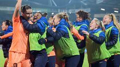 Damaris celebra el gol que dio el pase a la fase final a Países Bajos.