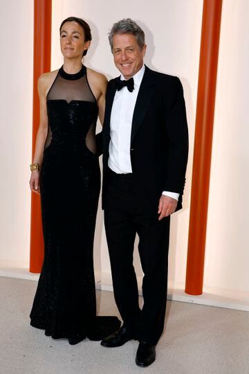 Hugh Grant y su mujer Anna Elisabet Eberstein.