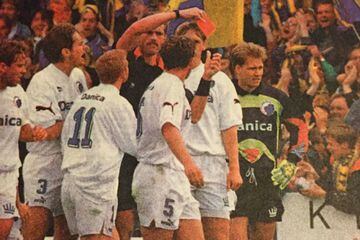 En la ya lejana edición del 93/94, Linfield ganó la ida por 3 a 0, mientras que los daneses lograron empatar el global y ya en tiempos extras se impusieron por 4 a 0, avanzando por global de 4 a 3.