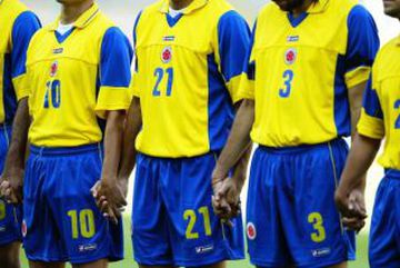 Camiseta de la Selección Colombia en 2003.