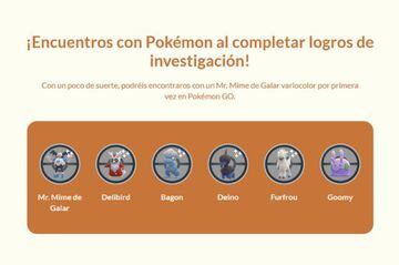 Estos son los Pokémon disponibles al completar Logros de Investigación en Pokémon GO en enero de 2023