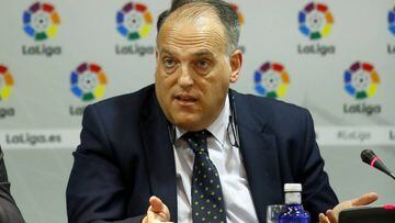 Tebas: "Si hay independencia, citaría a los clubes catalanes automáticamente en LaLiga"