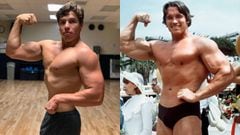 El hijo de Schwarzenegger, cada vez más calco de su padre