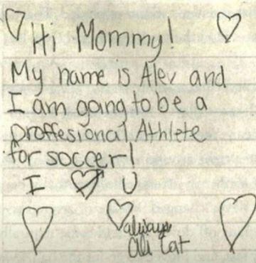 Estas fueron las palabras a su madre, anunciando que quería ser futbolista... y lo cumplió