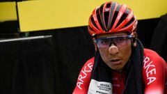 Nairo Quintana, ciclista del Ark&eacute;a Samsic, habl&oacute; luego de la etapa 18 del Tour donde terminaron sus posibilidades de lograr ser el campe&oacute;n de la monta&ntilde;a