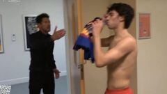 La euforia de Simeone con los jugadores en el túnel: ojo a las palabras a João Félix
