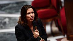 French Sports Minister Roxana Maracineanu speaks  during a session of questions to the Government at the French National Assembly in Paris on May 26, 2020, as France eases lockdown measures taken to curb the spread of the COVID-19 pandemic, caused by the 